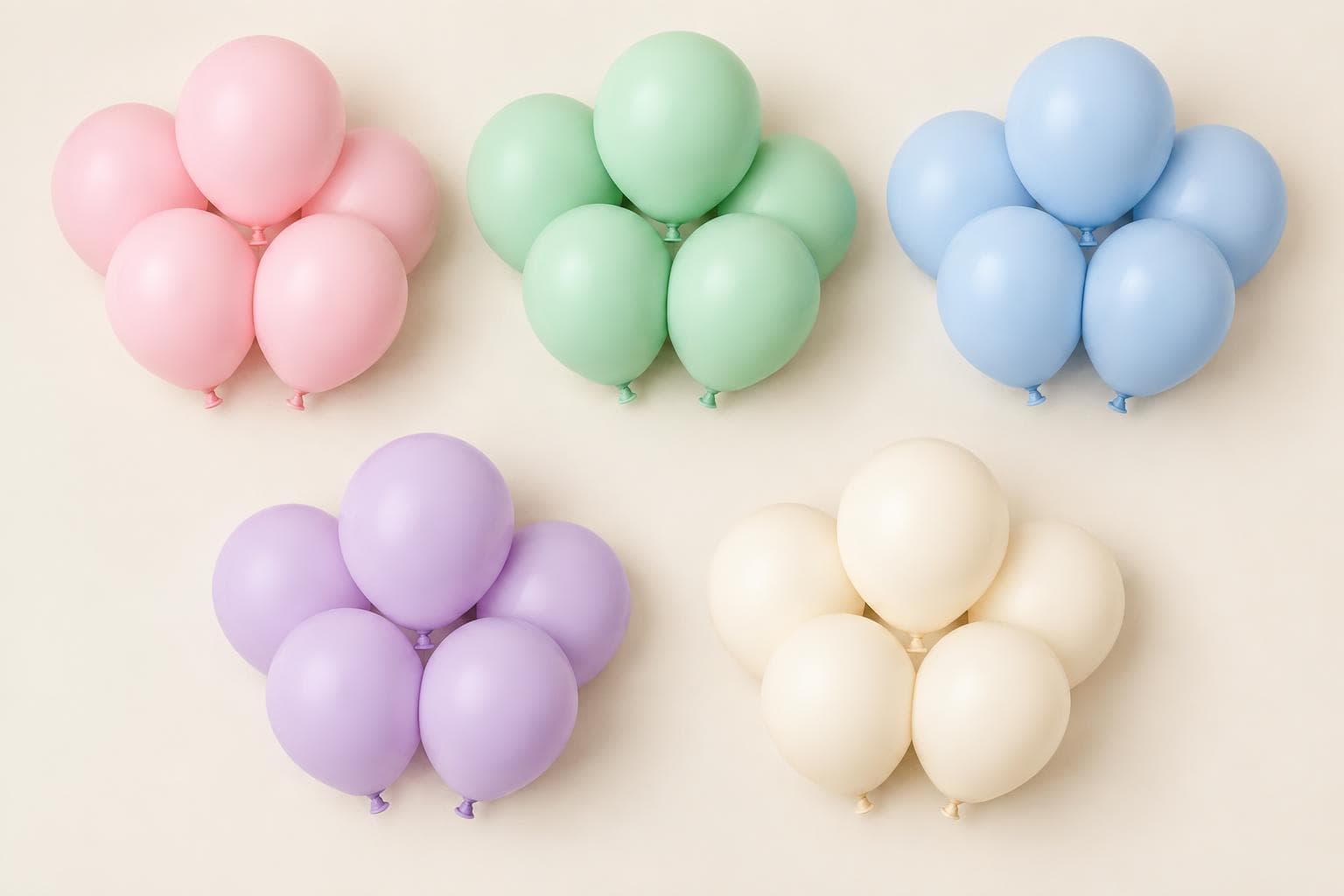 Pastel latex balloons